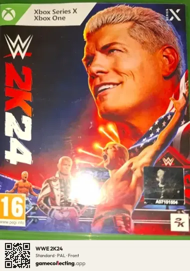 WWE 2K24 Xbox One, PAL box front