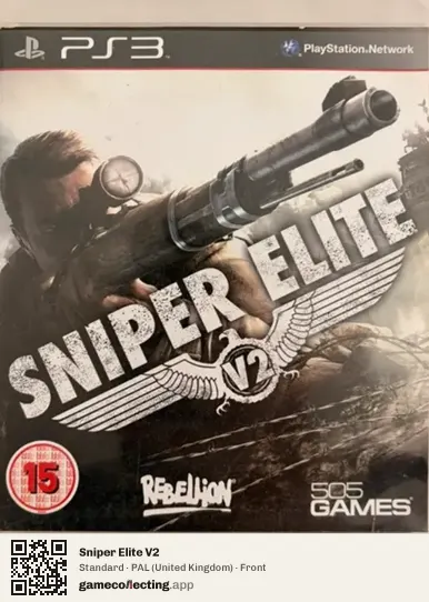 Sniper Elite V2 PlayStation 3, United Kingdom box front