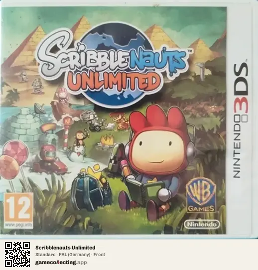 Scribblenauts Unlimited Nintendo 3DS, Germany box front