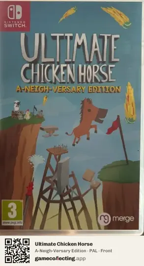 Ultimate Chicken Horse Nintendo Switch, PAL box front