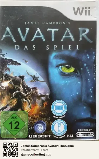 James Cameron's Avatar: The Game Nintendo Wii, Germany box front