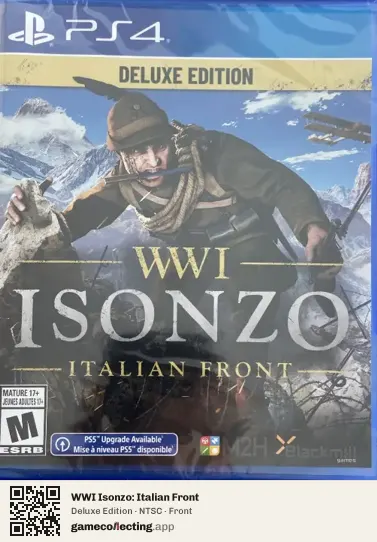WWI Isonzo: Italian Front PlayStation 4, NTSC box front