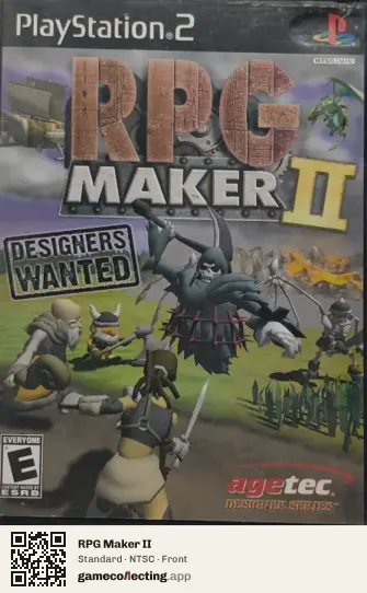 RPG Maker II PlayStation 2, NTSC box front
