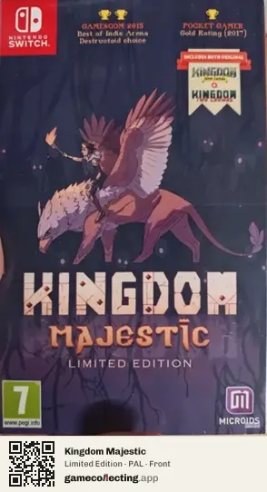 Kingdom Majestic Nintendo Switch, PAL box front