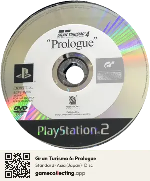 Gran Turismo 4: Prologue PlayStation 2, Asia disc