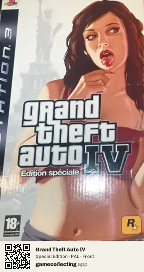 Grand Theft Auto IV PlayStation 3, PAL box front
