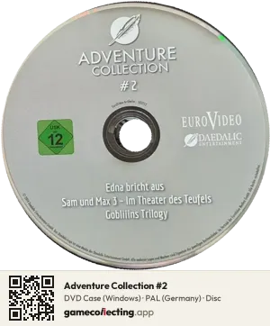 Adventure Collection #2 Computer, PAL disc