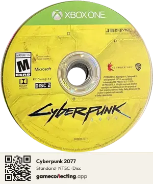 Cyberpunk 2077 Xbox One, NTSC disc