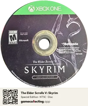 The Elder Scrolls V: Skyrim Xbox One, NTSC disc