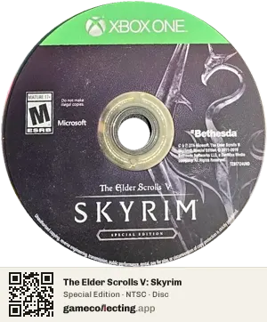 The Elder Scrolls V: Skyrim Xbox One, NTSC disc
