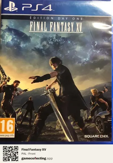 Final Fantasy XV PlayStation 4, PAL box front