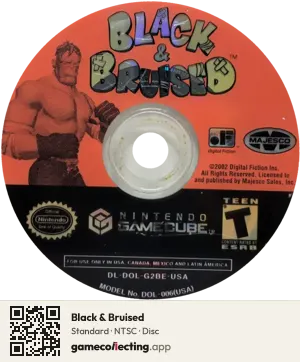 Black & Bruised Nintendo GameCube, NTSC disc