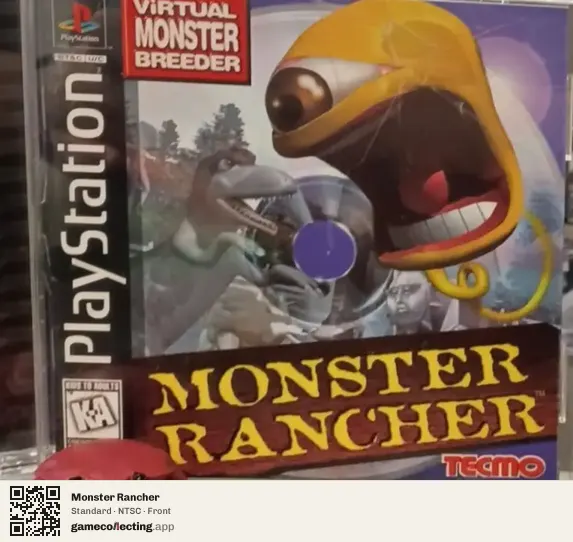 Monster Rancher PlayStation, NTSC box front