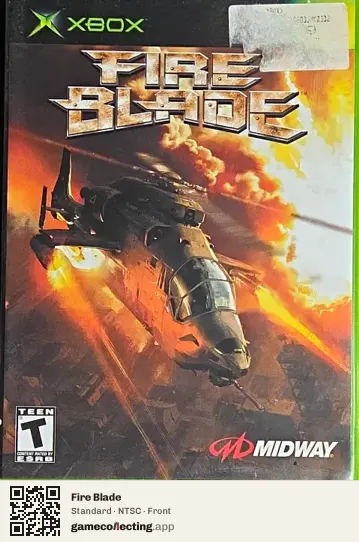 Fire Blade Xbox, NTSC box front