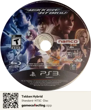 Tekken Hybrid PlayStation 3, NTSC disc