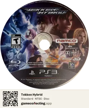 Tekken Hybrid PlayStation 3, NTSC disc