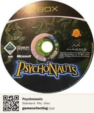 Psychonauts Xbox, PAL disc