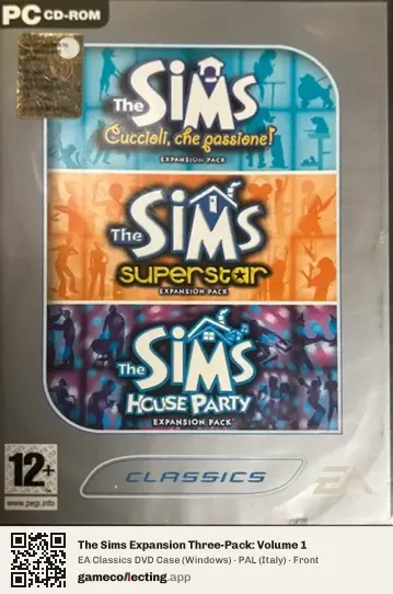 The Sims Expansion Three-Pack: Volume 1 Computer, Italy box front