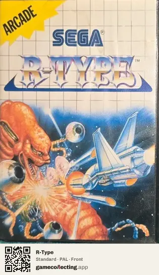 R-Type Sega Master System, PAL box front