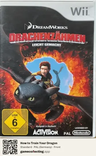 How to Train Your Dragon Nintendo Wii, Germany box front