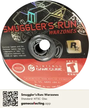 Smuggler's Run: Warzones Nintendo GameCube, NTSC disc