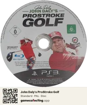 John Daly's ProStroke Golf PlayStation 3, PAL disc