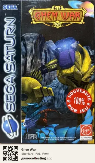 Ghen War Sega Saturn, PAL box front