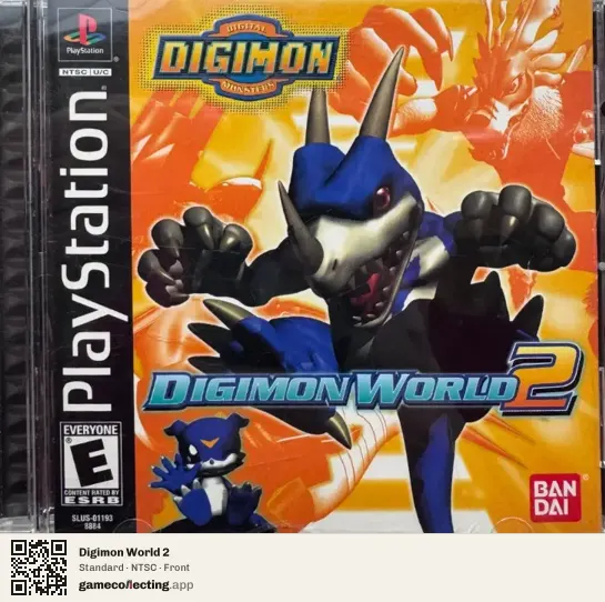 Digimon World 2 PlayStation, NTSC box front
