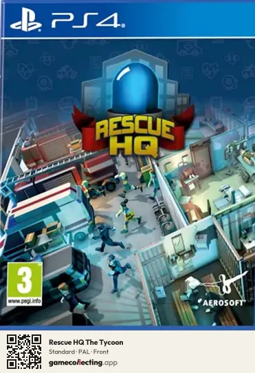 Rescue HQ The Tycoon PlayStation 4, PAL box front