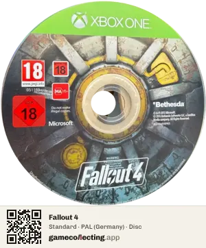 Fallout 4 Xbox One, PAL disc
