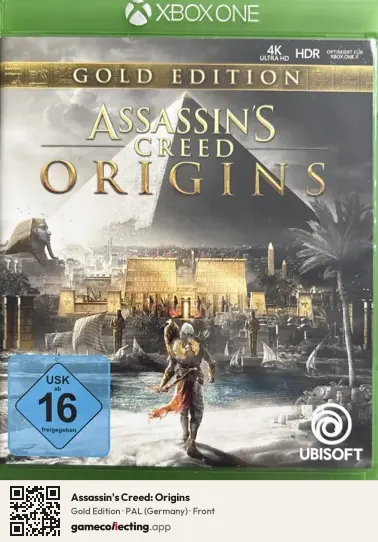 Assassin's Creed: Origins Xbox One, Germany box front