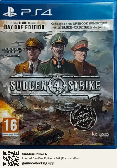 Sudden Strike 4 PlayStation 4, France box front
