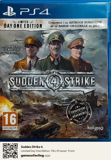 Sudden Strike 4 PlayStation 4, France box front