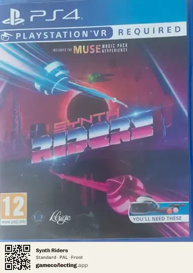 Synth Riders PlayStation 4, PAL box front