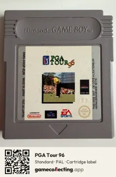 PGA Tour 96 Game Boy, PAL cartridge label