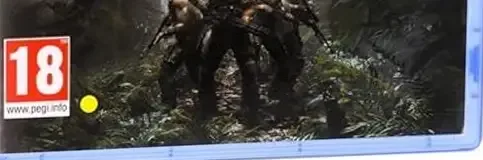 Predator: Hunting Grounds, the PEGI square on its front