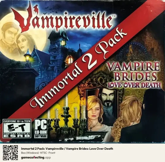 Immortal 2 Pack: Vampireville / Vampire Brides: Love Over Death Computer, NTSC box front