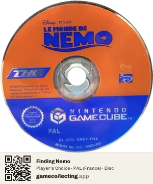 Finding Nemo Nintendo GameCube, PAL disc