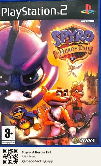 Spyro: A Hero's Tail PlayStation 2, PAL box front