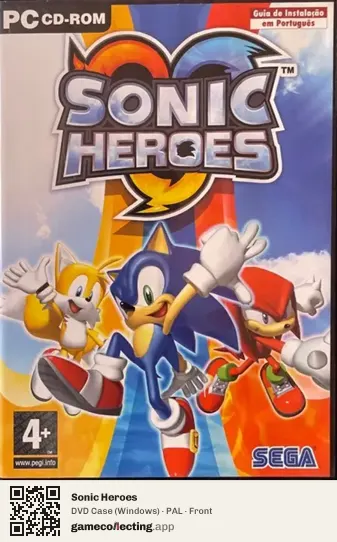 Sonic Heroes Computer, PAL box front