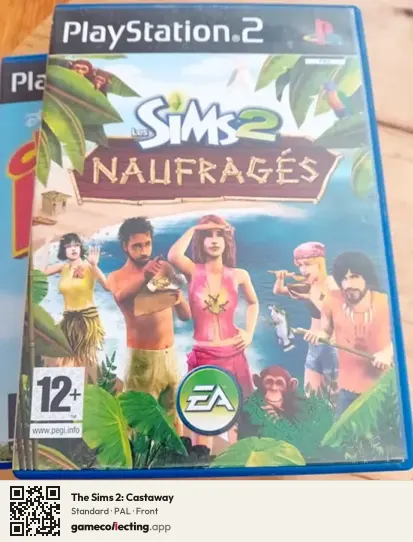 The Sims 2: Castaway PlayStation 2, PAL box front