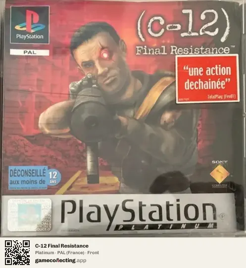 C-12 Final Resistance PlayStation, France box front