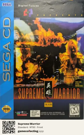 Supreme Warrior Sega Mega-CD / Sega CD, NTSC box front