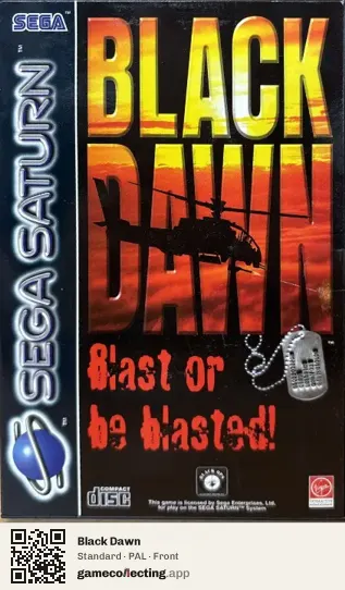 Black Dawn Sega Saturn, PAL box front