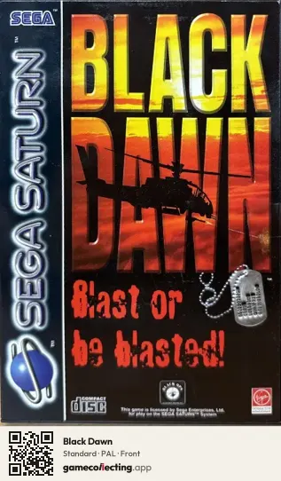 Black Dawn Sega Saturn, PAL box front