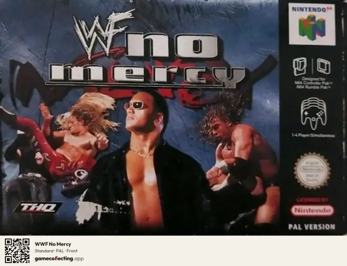 WWF No Mercy Nintendo 64, PAL box front