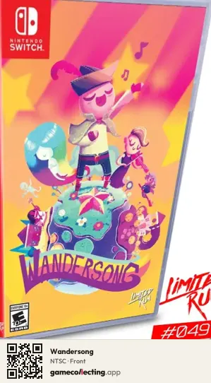 Wandersong Nintendo Switch, NTSC box front
