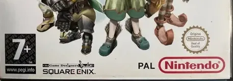 Final Fantasy Crystal Chronicles, the PEGI square on its front