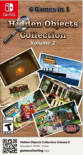Hidden Objects Collection Volume 2 Nintendo Switch, NTSC box front