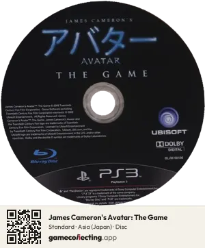 James Cameron's Avatar: The Game PlayStation 3, Asia disc